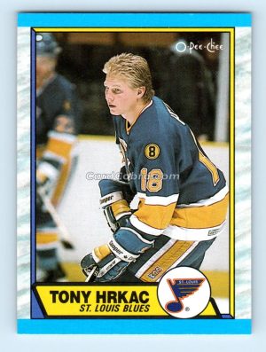 1989 O-Pee-Chee #64 Tony Hrkac St. Louis Blues