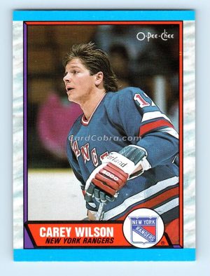 1989 O-Pee-Chee #66 Carey Wilson New York Rangers