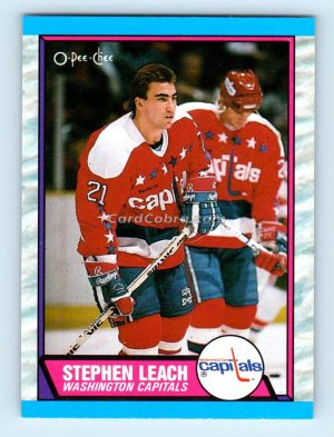 1989 O-Pee-Chee #67 Steve Leach Washington Capitals