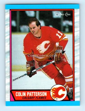 1989 O-Pee-Chee #71 Colin Patterson Calgary Flames Rookie Card