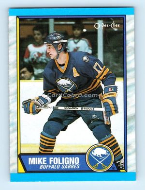 1989 O-Pee-Chee #78 Mike Foligno Buffalo Sabres