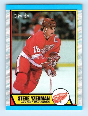 1989 O-Pee-Chee #83 Steve Yzerman Detroit Red Wings