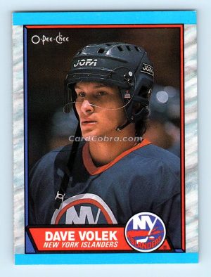 1989 O-Pee-Chee #85 David Volek New York Islanders Rookie Card