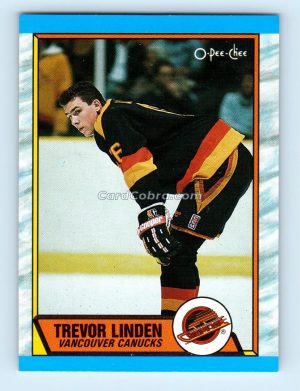 1989 O-Pee-Chee #89 Trevor Linden Vancouver Canucks Rookie Card