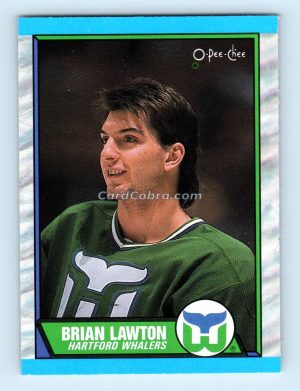 1989 O-Pee-Chee #91 Brian Lawton Hartford Whalers