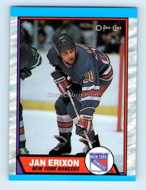 1989 O-Pee-Chee #96 Jan Erixon New York Rangers