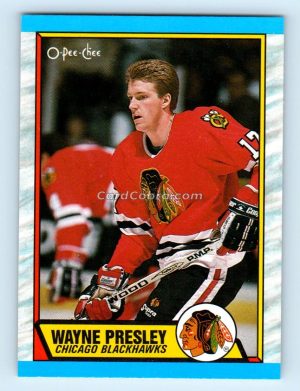 1989 O-Pee-Chee #98 Wayne Presley Chicago Blackhawks