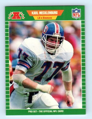 1989 Pro Set #108 Karl Mecklenburg Denver Broncos