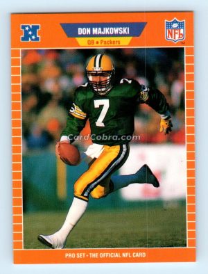 1989 Pro Set #133 Don Majkowski Green Bay Packers Rookie Card