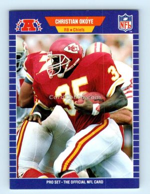 1989 Pro Set #176 Christian Okoye Kansas City Chiefs