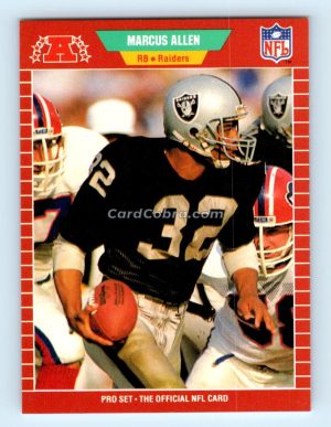 1989 Pro Set #182 Marcus Allen Los Angeles Raiders