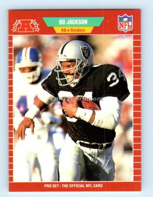 1989 Pro Set #185 Bo Jackson Los Angeles Raiders