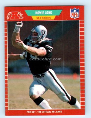 1989 Pro Set #186 Howie Long Los Angeles Raiders