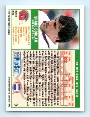 1989 Pro Set #19 Shane Conlan Buffalo Bills