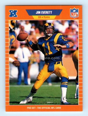 1989 Pro Set #199 Jim Everett Los Angeles Rams