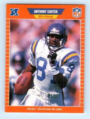 1989 Pro Set #228 Anthony Carter Minnesota Vikings