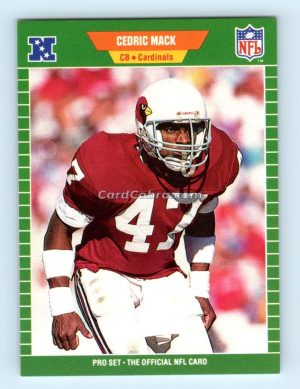 1989 Pro Set #332 Cedric Mack Phoenix Cardinals