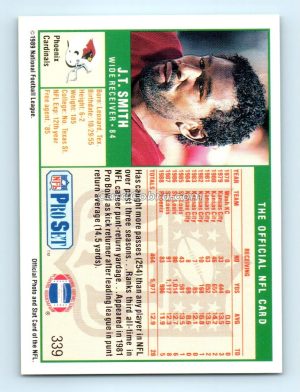 1989 Pro Set #339 J.T. Smith Phoenix Cardinals