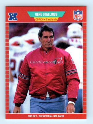 1989 Pro Set #341 Gene Stallings Phoenix Cardinals