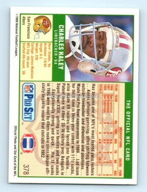 1989 Pro Set #378 Charles Haley San Francisco 49ers