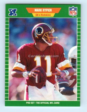 1989 Pro Set #434 Mark Rypien Washington Redskins Rookie Card