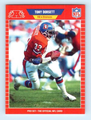 1989 Pro Set #453 Tony Dorsett Denver Broncos