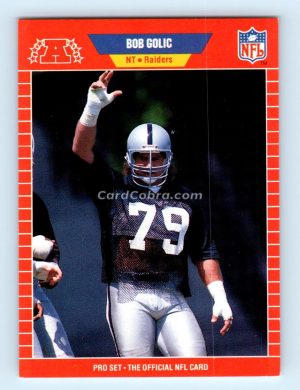 1989 Pro Set #460 Bob Golic Los Angeles Raiders