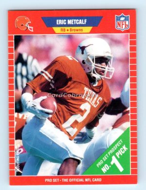 1989 Pro Set #489 Eric Metcalf Cleveland Browns Rookie Card