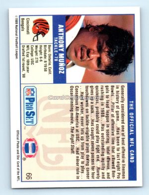 1989 Pro Set #66 Anthony Munoz Cincinnati Bengals