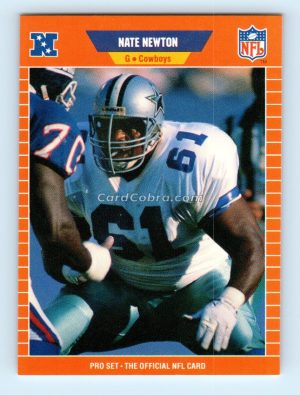 1989 Pro Set #93 Nate Newton Dallas Cowboys Rookie Card