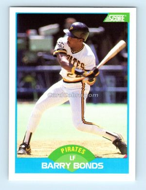 1989 Score #127 Barry Bonds Pittsburgh Pirates