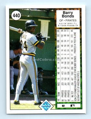 1989 Upper Deck #440 Barry Bonds Pittsburgh Pirates