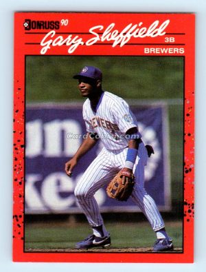 1990 Donruss #501 Gary Sheffield Milwaukee Brewers