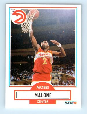 1990 Fleer #3 Moses Malone Atlanta Hawks