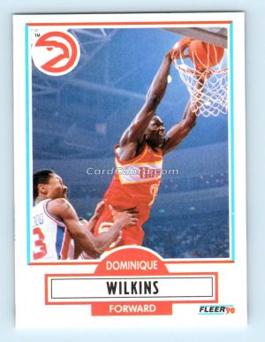 1990 Fleer #6 Dominique Wilkins Atlanta Hawks