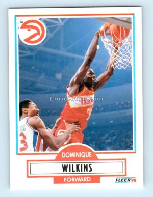 1990 Fleer #6 Dominique Wilkins Atlanta Hawks