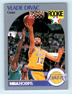 1990 Hoops #154 Vlade Divac Los Angeles Lakers Rookie Card