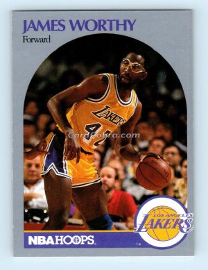 1990 Hoops #163 James Worthy Los Angeles Lakers