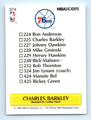 1990 Hoops #224 Charles Barkley Philadelphia 76ers