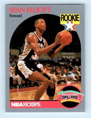 1990 Hoops #267 Sean Elliott San Antonio Spurs Rookie Card