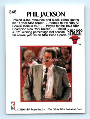 1990 Hoops #348 Phil Jackson New York Knicks/Chicago Bulls