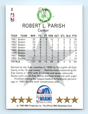 1990 Hoops #8 Robert Parish Boston Celtics