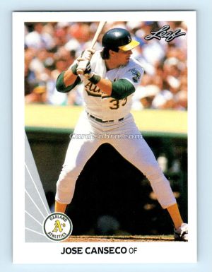 1990 Leaf #108 Jose Canseco Oakland Athletics