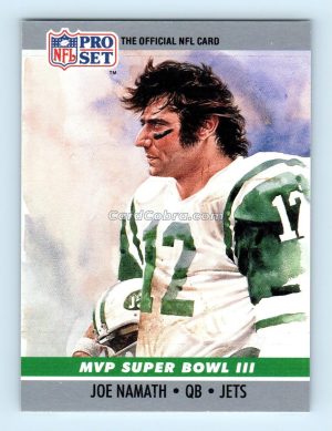 1990 Pro Set #3 Joe Namath New York Jets