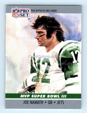 1990 Pro Set #3 Joe Namath New York Jets