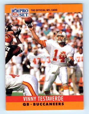 1990 Pro Set #318 Vinny Testaverde Tampa Bay Buccaneers