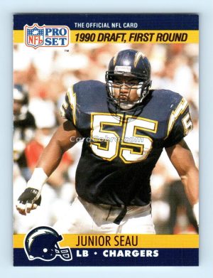 1990 Pro Set #673 Junior Seau San Diego Chargers Rookie Card