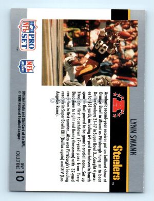 1990 Pro Set Super Bowl MVP Collectibles #10 Lyjnn Swann Pittsburgh Steelers/Dallas Cowboys