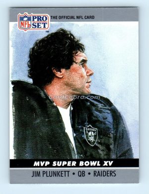 1990 Pro Set Super Bowl MVP Collectibles #15 Jim Plunkett Oakland Raiders