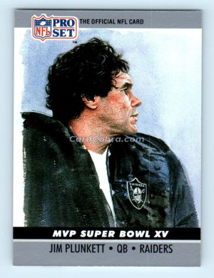 1990 Pro Set Super Bowl MVP Collectibles #15 Jim Plunkett Oakland Raiders